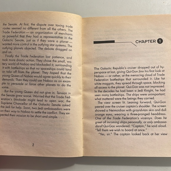 📚2/$6 The Phantom Menace #1 in the Star Wars Junior Novelization Series - Picture 9 of 12